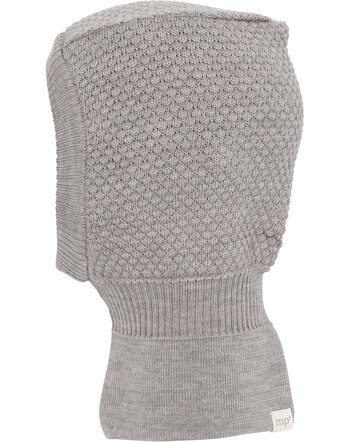 MP Denmark Schlupfmütze/Balaclava aus Merinowolle - Light Brown Melange