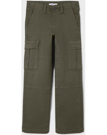 name it Cargo Pants twill NKMRYAN NOOS - Olive Night