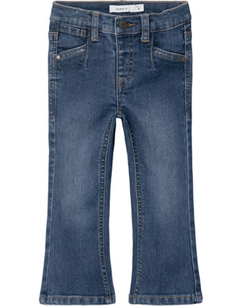 name it Jeans-Hose NMFPOLLY BOOT dark blue denim