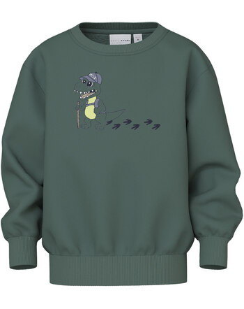 Name it Sweatshirt NMMVILDAR made of cotton - Dark Forest