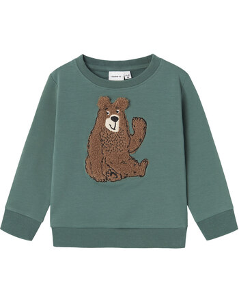 Name it Sweatshirt NMMNARAM made of organic cotton - Dark Forest