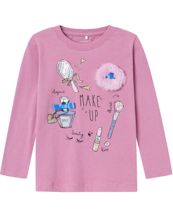 Name it T-Shirt long sleeve NMFRHEA made of cotton - Mauve Orchid