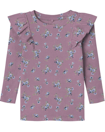 Name it Shirt long sleeve NMFRLINE made of cotton/tencel - Mauve Orchid