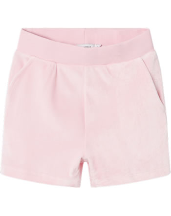 name it Velour-Shorts NKFDEBBIE parfait pink