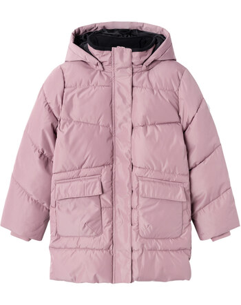 name it hooded winter jacket NKFMEDOW03 - Grape Shake