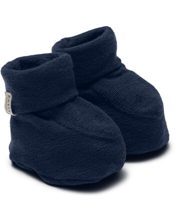 Petit by Basics Baby-Schühchen/Booties aus Merinowolle - Navy Blue