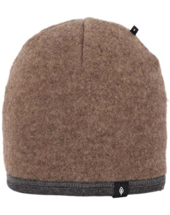 Pure Pure by Bauer Hat Kids Beanie wool fleece GOTS - Walnuss