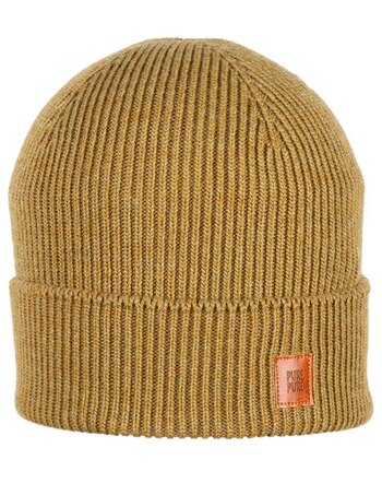 Pure Pure by Bauer Knitted hat wool/silk GOTS - Schilf