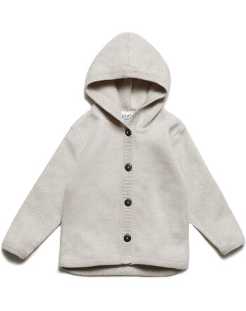 Puri Organic Hoodie - oyster grey - Baumwolle - Schurwolle