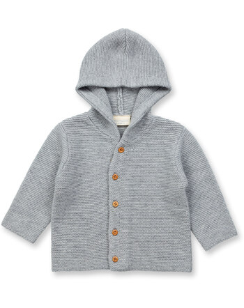 Sense Organics  Baby Knitted Wrap Jacket KAIPO - Grey