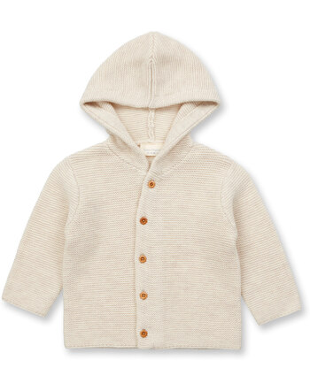 Sense Organics  Baby Knitted Wrap Jacket KAIPO - Oatmeal