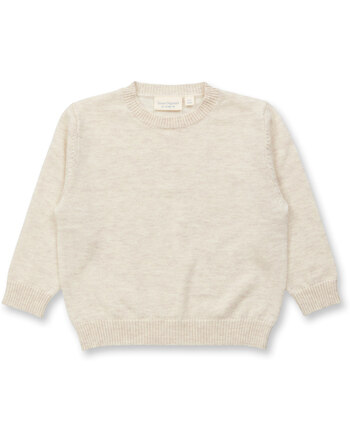 Sense Organics Strickpullover aus Merinowolle für Kinder IKE - Oatmeal