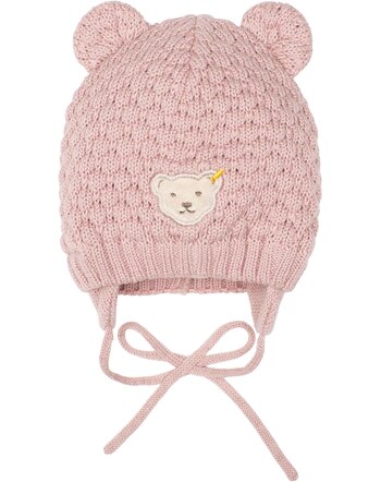 Steiff Baby-Hat organic cotton - SILVER PINK