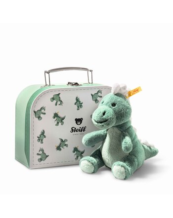 Steiff Baby T-Rex im Koffer 16 cm -  grünblau