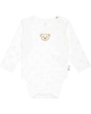 Steiff Body Langarm BASIC BABY WELLNESS aus Baumwolle GOTS - Cloud Dancer