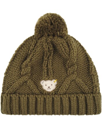 Steiff Knitted-Bobble-Hat organic cotton - Capers