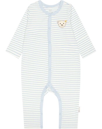 Steiff Strampler Langarm BASIC BABY WELLNESS - CELESTIAL BLUE GOTS