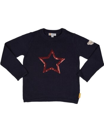 Steiff Pullover BEAR TO SCHOOL Mini Girls - Navy