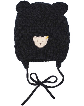 Steiff Knitted Hat CLASSIC Baby Girls - Steiff Navy