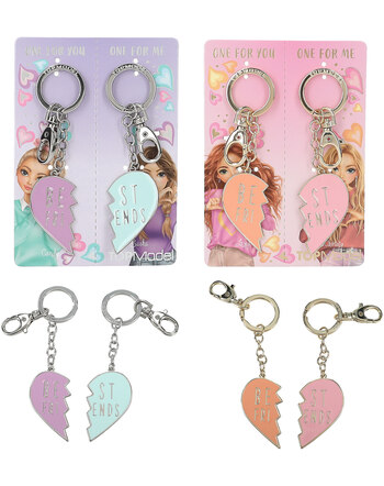 TOPModel Keyring Set Heart BFF