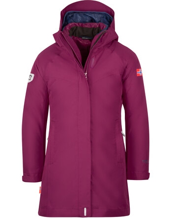 Trollkids Allwetter-Mantel 3in1 GIRLS SENJA COAT - plum/navy