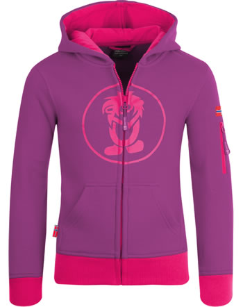 Trollkids Kids Jacket Sweatjacke SORTLAND berry/magenta