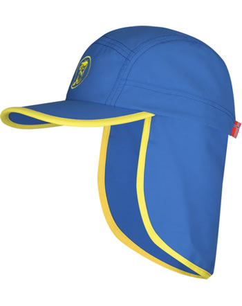 Trollkids Kids Summer cap mit Nackenschutz TROLL XT UPF 50+ glow blue
