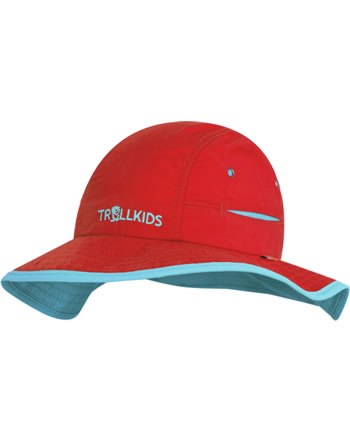 Trollkids Kids Summer Hat mit breiter Krempe TROLL spicy red