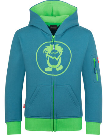 Trollkids Kids Sweatjacke SORTLAND JACKET - Dark Marine/Fresh Green