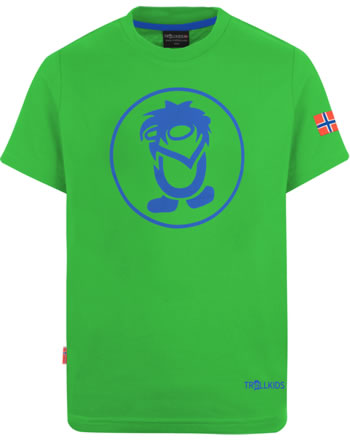 Trollkids Kids T-Shirt Kurzarm TROLL T bright green/blue