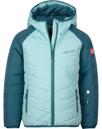 Trollkids Winter coat GIRLS MYRKDALEN SNOW JACKET teal/aqua