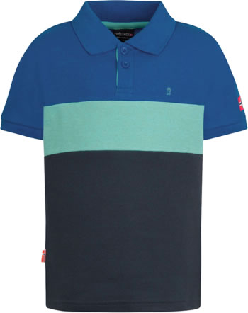 Trollkids Polo-Shirt short sleeve KIDS EIKEFJORD POLO cobalt blue/turquoise