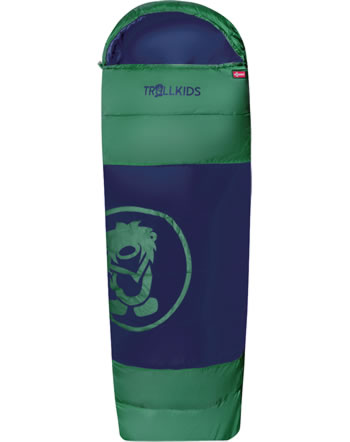 Trollkids Sleeping bag extendable FJELL DREAMER pepper green/navy