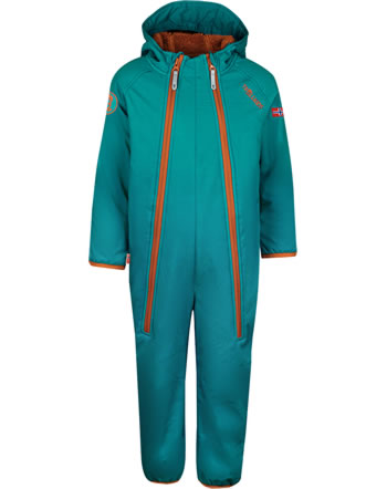 Trollkids Softshell-Overall KIDS NORDKAPP OVERALL deep lagoon/cinnamon