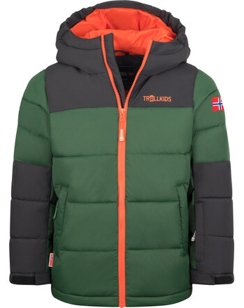 Trollkids winter jacket KIDS NARVIK PRO - Forest Green/Navy