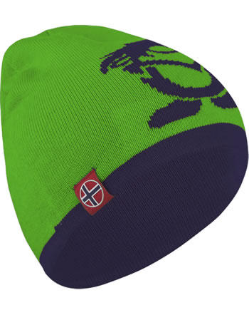 Trollkids Wende-Mütze Strick KIDS TROLL BEANIE navy/bright green