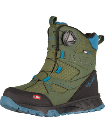 Trollkids Winter Boots KIDS KIRKENES - pine green/dark marine