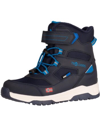 Trollkids Winter Boots LOFOTEN PRO - navy/med blue/green