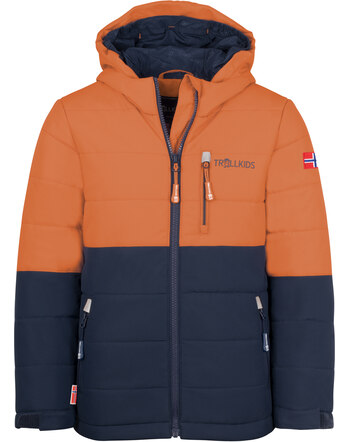 Trollkids winter coat KIDS HEMSEDAL XT - Night Sky/Cinnamon