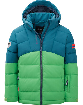 Trollkids Winter jacket GRYLLEFJORD  - Dark Marine/Mystic Blue/Pine Green