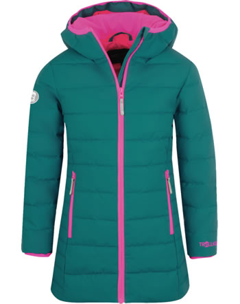 Trollkids Wintermantel Steppmantel GIRLS STAVANGER COAT smaragd/rubine