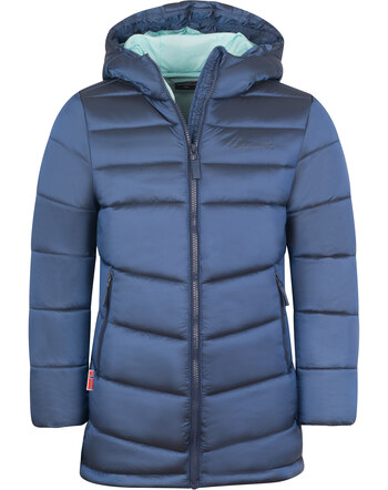 Trollkids Winter coat Quilted coat GIRLS TRONDHEIM - Lotus Blue/Navy/Frosty Mint