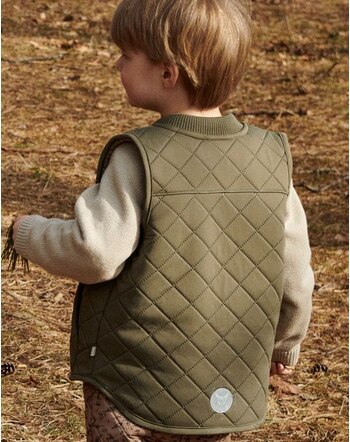 Wheat Boys Puffer Gilet Thermo EDEN dry pine