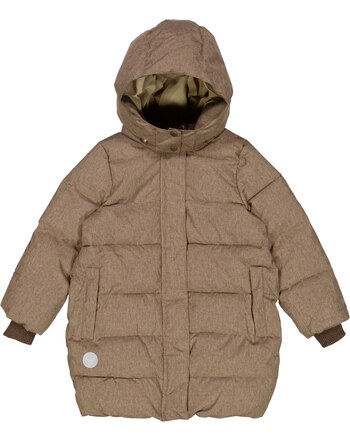 Wheat Kids Puffer Jacket long YRSA soil melange