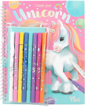 Ylvi Livre de coloriage avec jeu de stylos