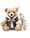 steiff-teddybaer-mit-schneemann-23-cm-mohair-hellbraun